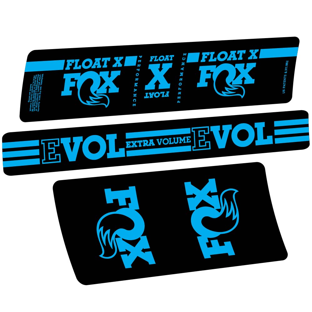 Autocollant Fox Float X, Shock Absorber, Autocollant Vélo vinyle