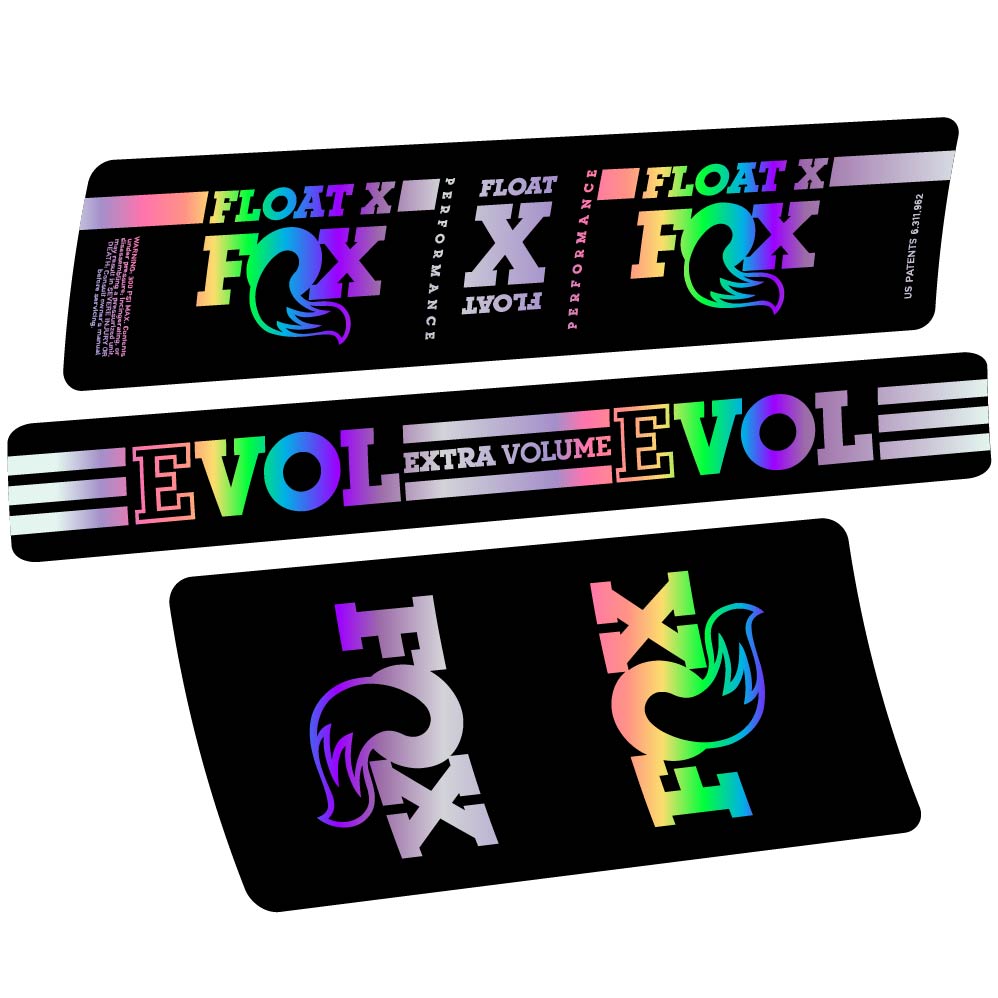 Autocollant Fox Float X, Shock Absorber, Autocollant Vélo vinyle