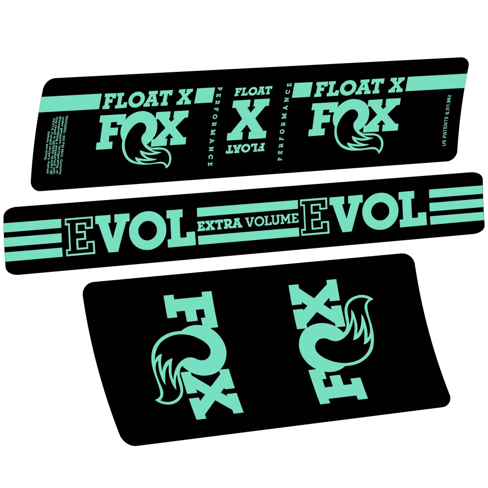 Autocollant Fox Float X, Shock Absorber, Autocollant Vélo vinyle