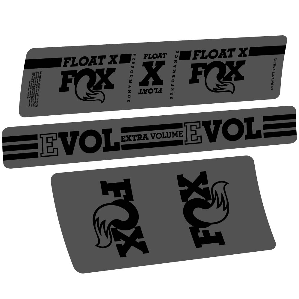 Autocollant Fox Float X, Shock Absorber, Autocollant Vélo vinyle