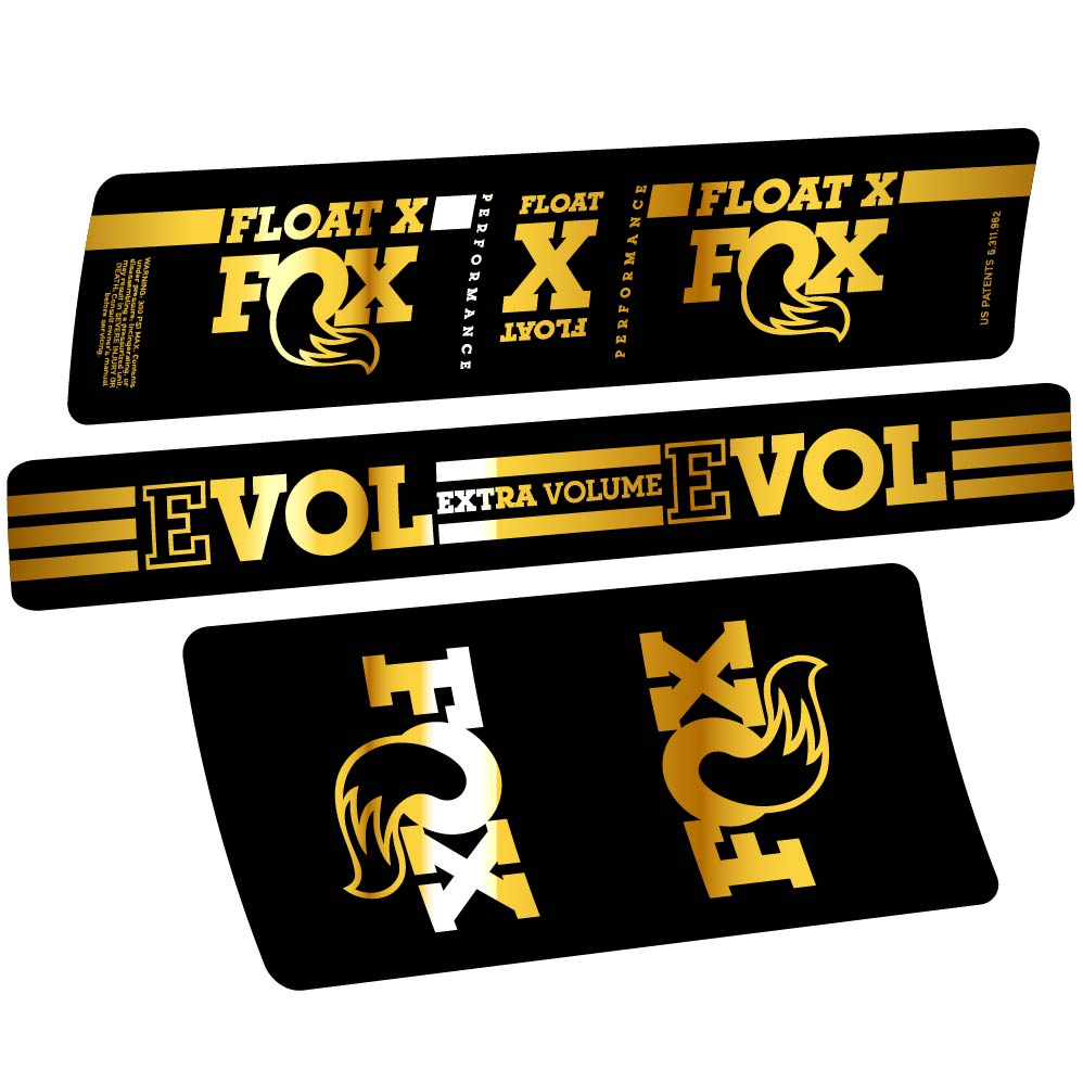 Autocollant Fox Float X, Shock Absorber, Autocollant Vélo vinyle