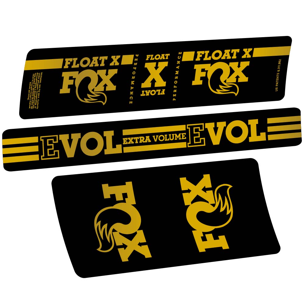 Autocollant Fox Float X, Shock Absorber, Autocollant Vélo vinyle