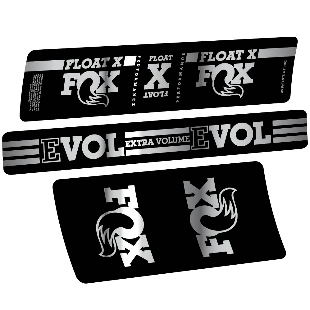 Autocollant Fox Float X, Shock Absorber, Autocollant Vélo vinyle