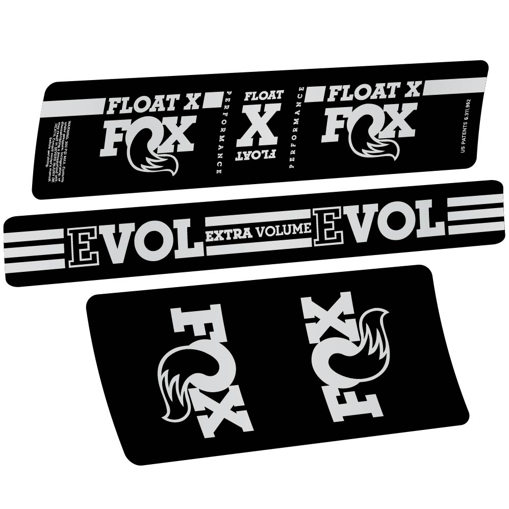 Autocollant Fox Float X, Shock Absorber, Autocollant Vélo vinyle