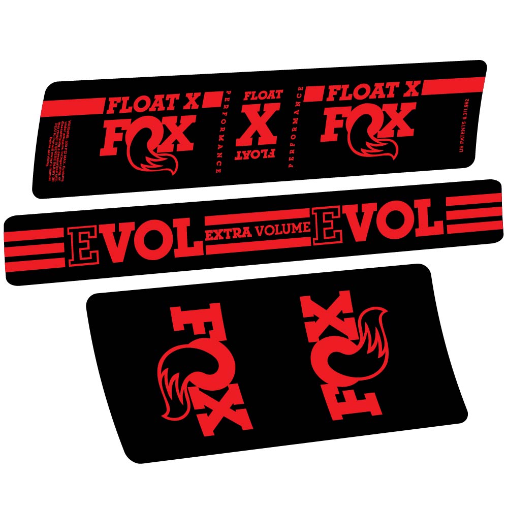 Autocollant Fox Float X, Shock Absorber, Autocollant Vélo vinyle