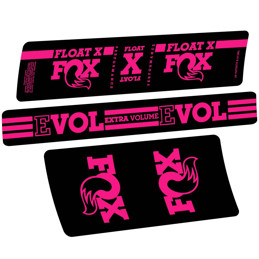 Autocollant Fox Float X, Shock Absorber, Autocollant Vélo vinyle