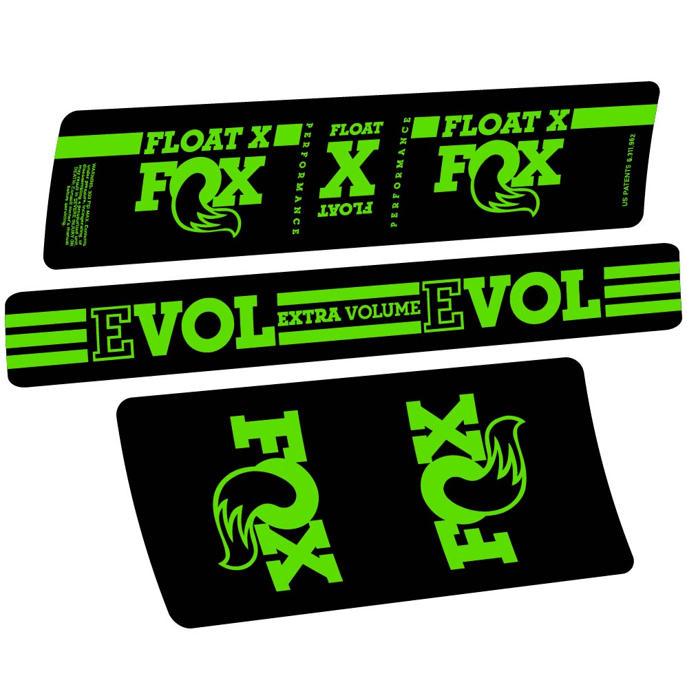 Autocollant Fox Float X, Shock Absorber, Autocollant Vélo vinyle
