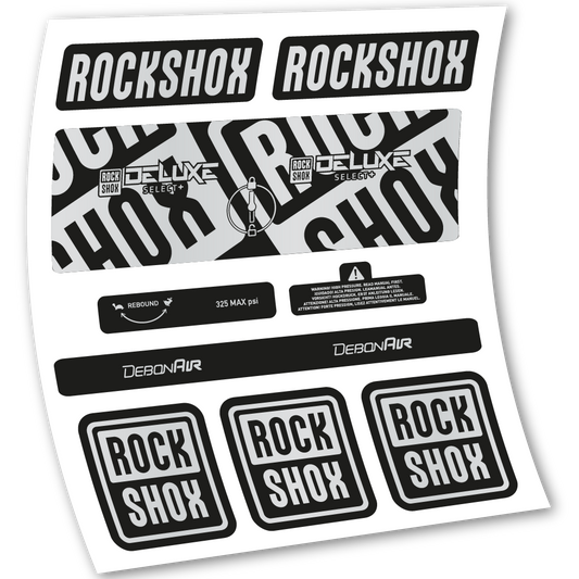 Autocollant Rock Shox Deluxe Select+, Amortisseur, vinyle autocollant