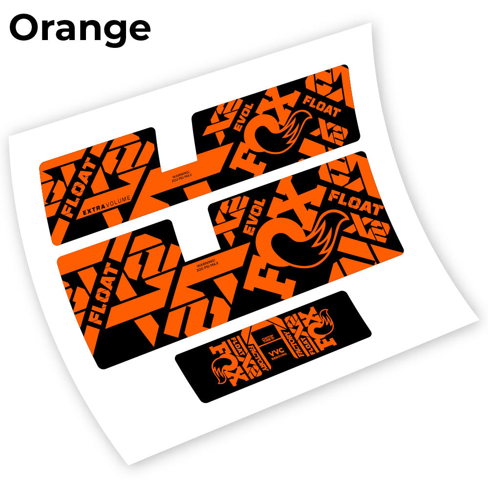 Autocollant Fox Float X2 2021, Amortisseur, autocollant vinyle