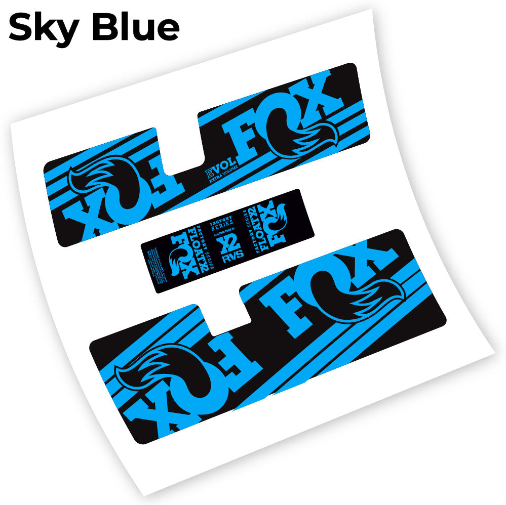Autocollant Fox Float X2 RVS, Amortisseur, vinyle autocollant