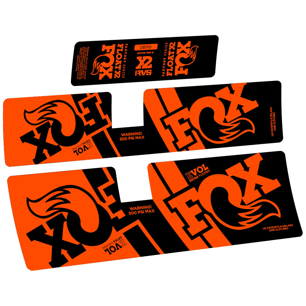 Autocollant Fox Float X2 Performance 2019, Amortisseur, Vinyle autocollant