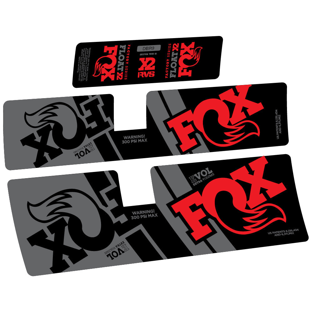 Autocollant Fox Float X2 Performance 2019, Amortisseur, Vinyle autocollant