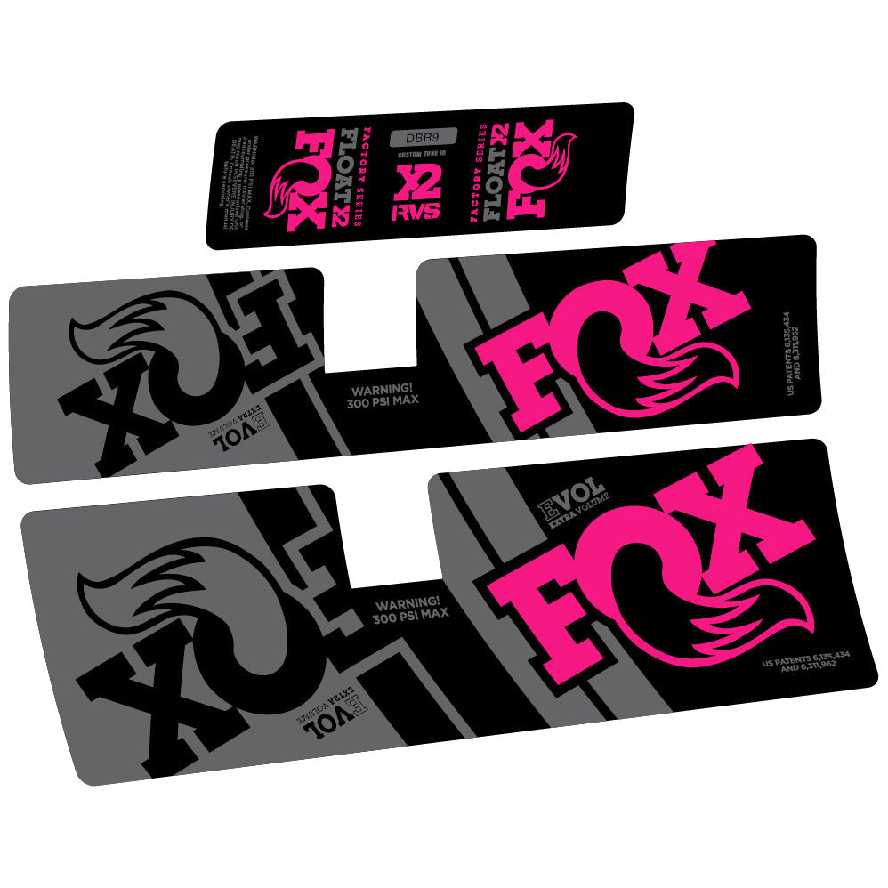 Autocollant Fox Float X2 Performance 2019, Amortisseur, Vinyle autocollant