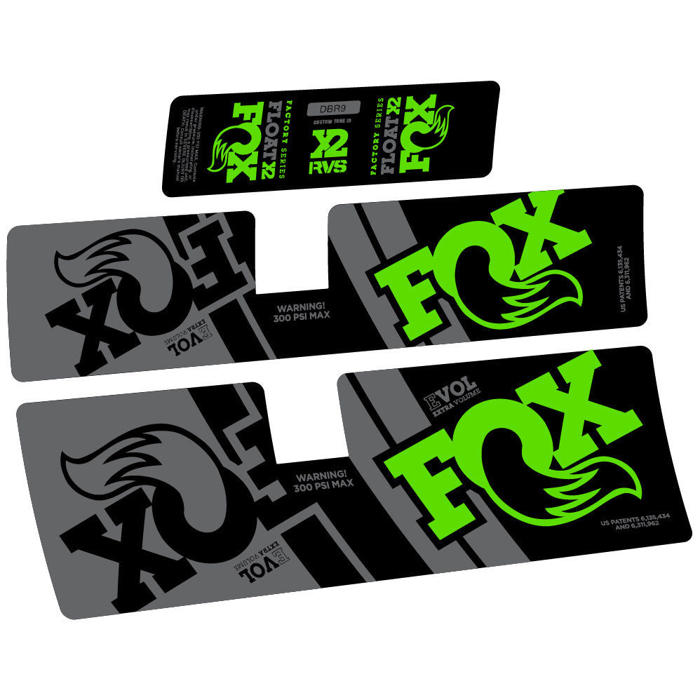 Autocollant Fox Float X2 Performance 2019, Amortisseur, Vinyle autocollant