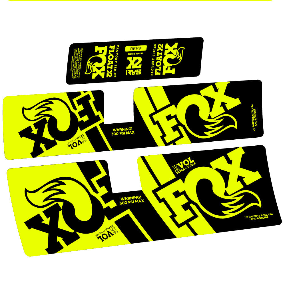 Autocollant Fox Float X2 Performance 2019, Amortisseur, Vinyle autocollant