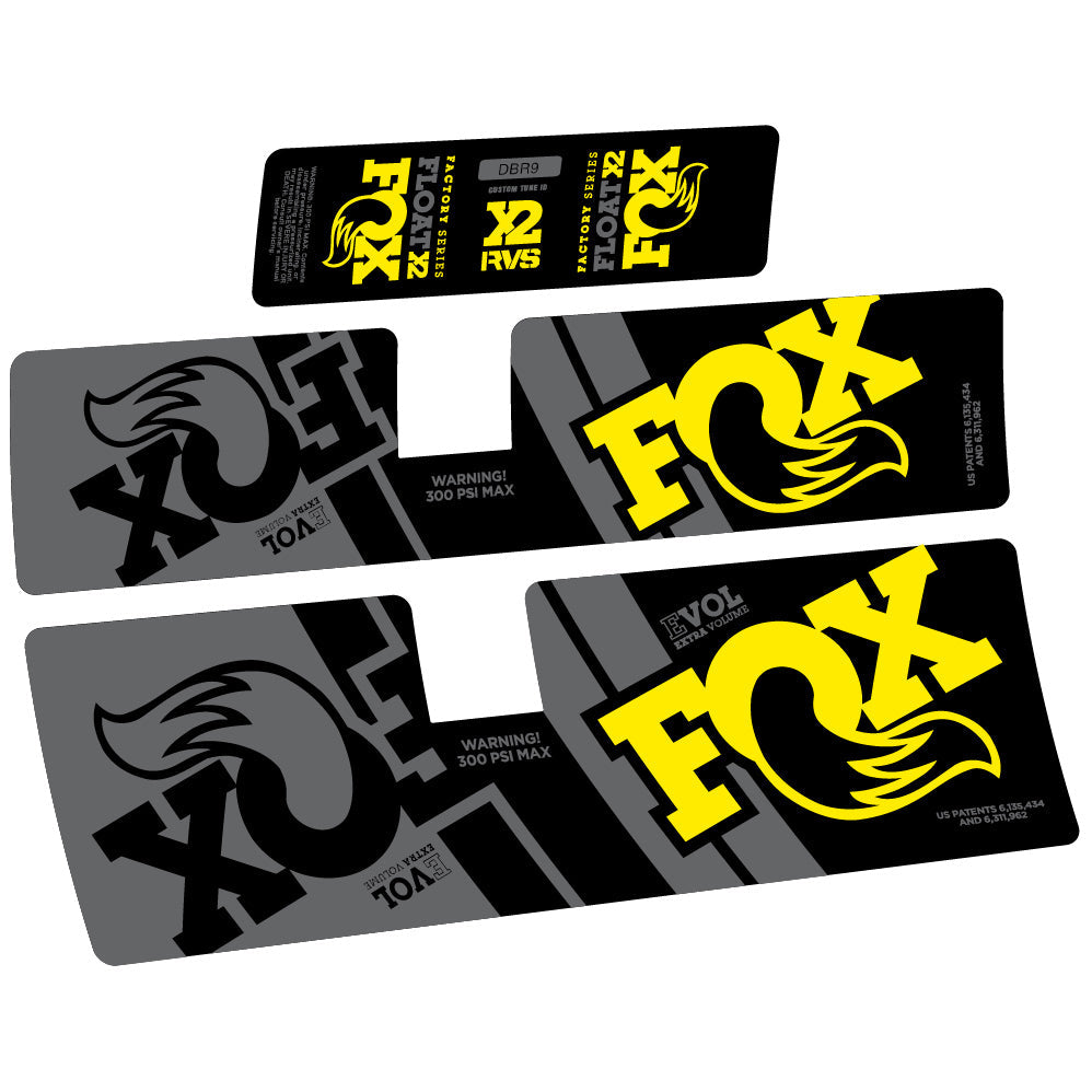 Autocollant Fox Float X2 Performance 2019, Amortisseur, Vinyle autocollant