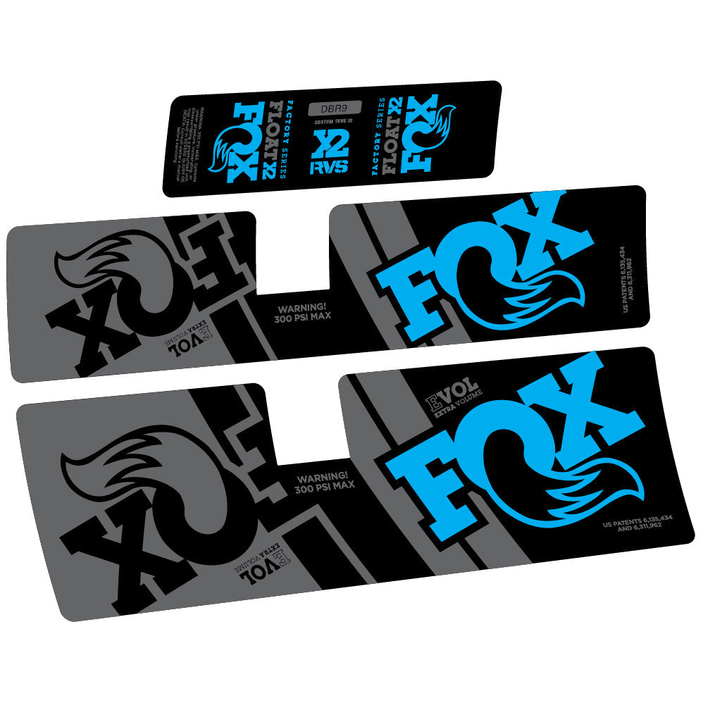 Autocollant Fox Float X2 Performance 2019, Amortisseur, Vinyle autocollant