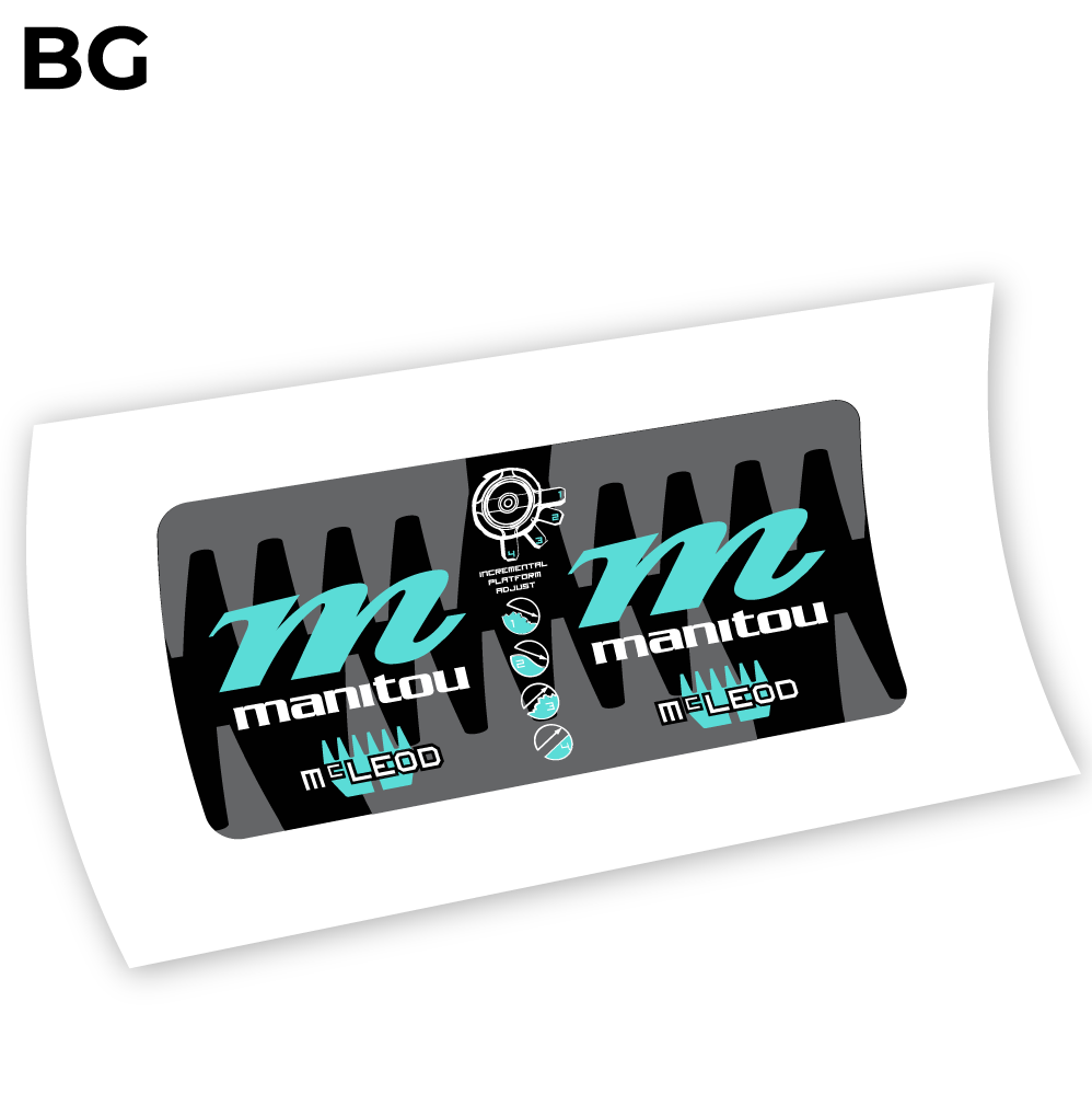 Autocollant Manitou McLEOD 2015, autocollant Amortisseur Vinyle