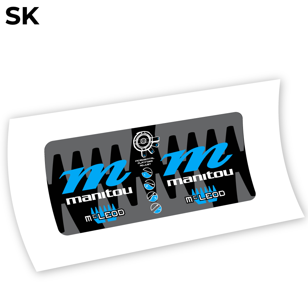 Autocollant Manitou McLEOD 2015, autocollant Amortisseur Vinyle