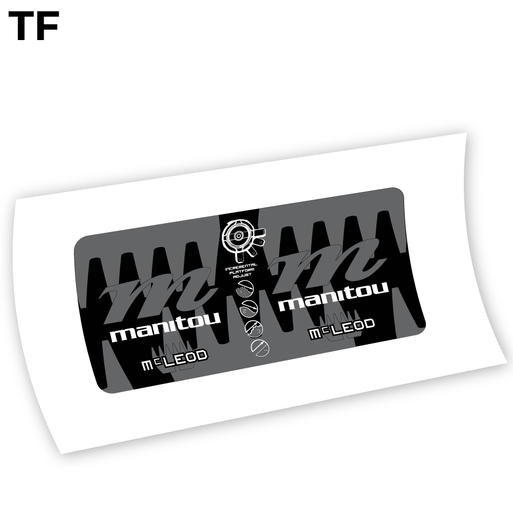 Autocollant Manitou McLEOD 2015, autocollant Amortisseur Vinyle