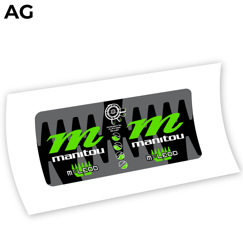 Autocollant Manitou McLEOD 2015, autocollant Amortisseur Vinyle