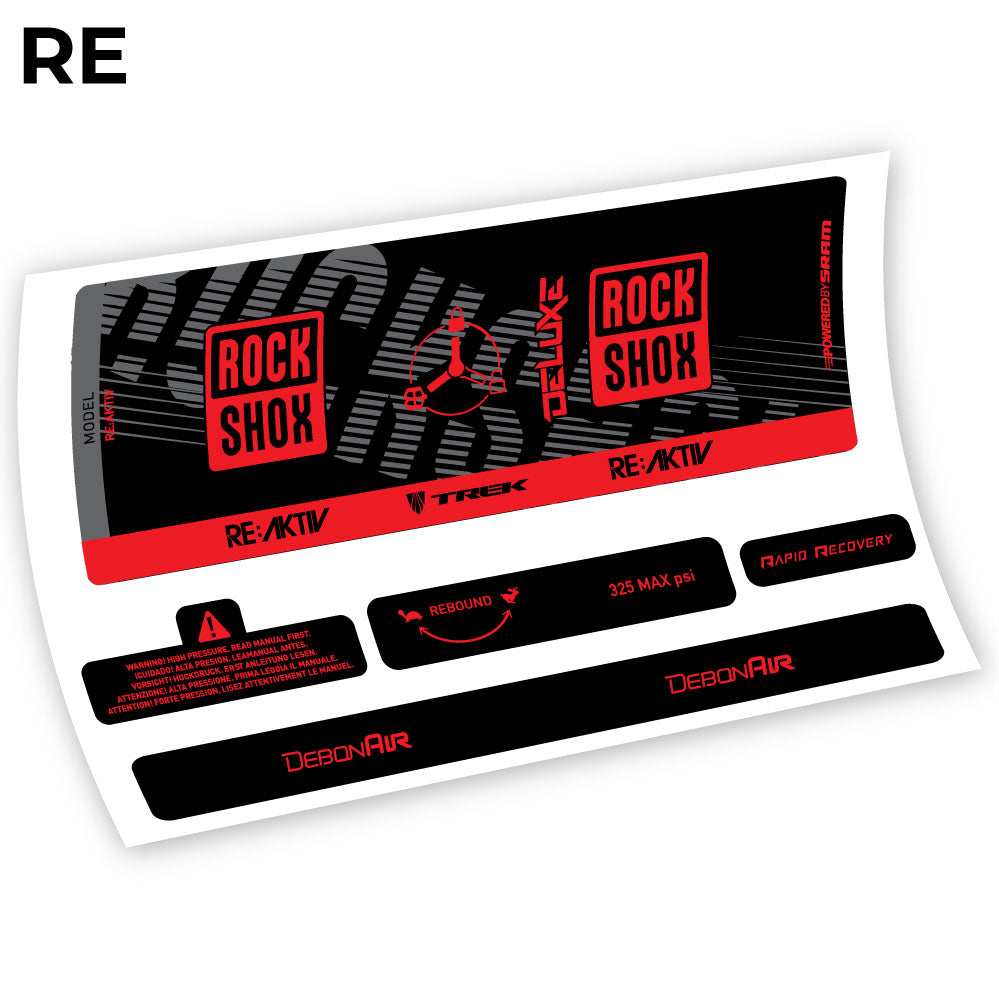 Autocollant, Rock Shox Deluxe Debonair RC3, autocollant Amortisseur Vinyle