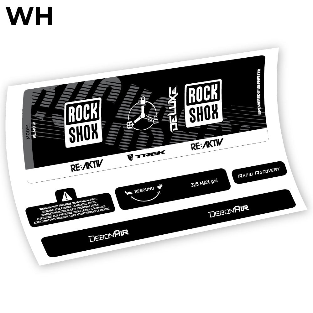 Autocollant, Rock Shox Deluxe Debonair RC3, autocollant Amortisseur Vinyle