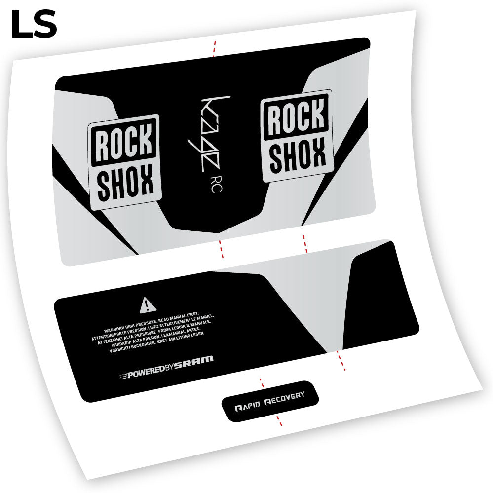Autocollant, Rock Shox Kage 2016 RC, Amortisseur