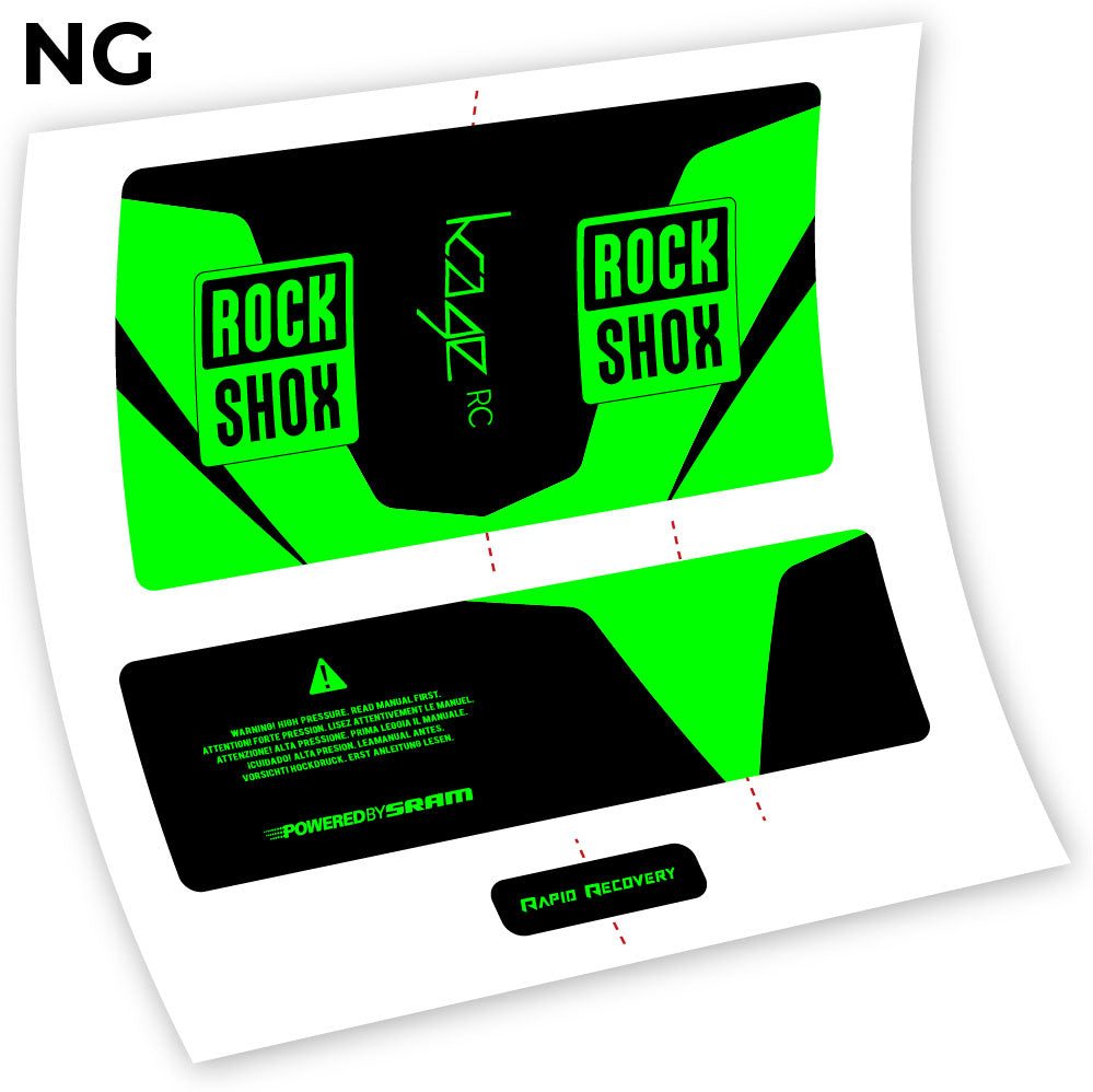 Autocollant, Rock Shox Kage 2016 RC, Amortisseur