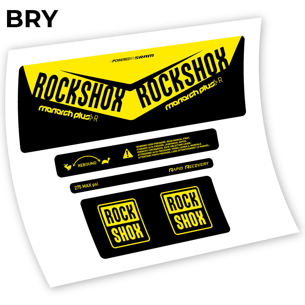 Autocollant, Rock Shox Monarch Plus R 2016, autocollant Amortisseur Vinyle