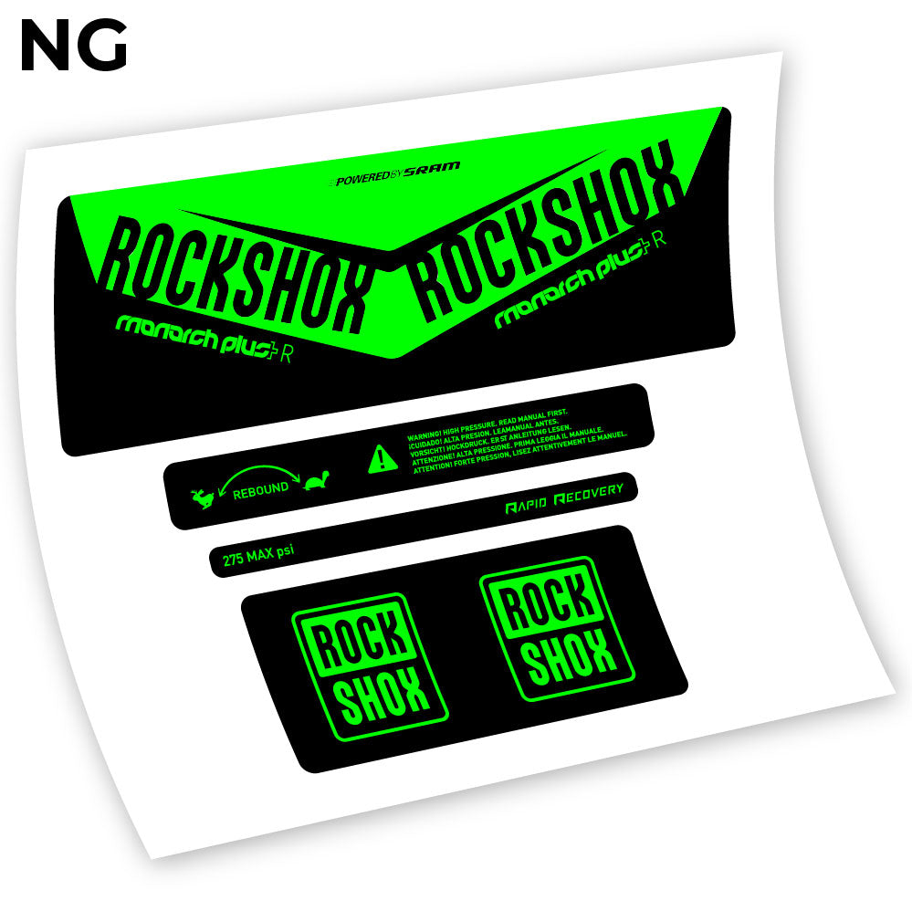 Autocollant, Rock Shox Monarch Plus R 2016, autocollant Amortisseur Vinyle