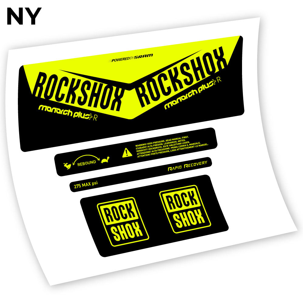 Autocollant, Rock Shox Monarch Plus R 2016, autocollant Amortisseur Vinyle