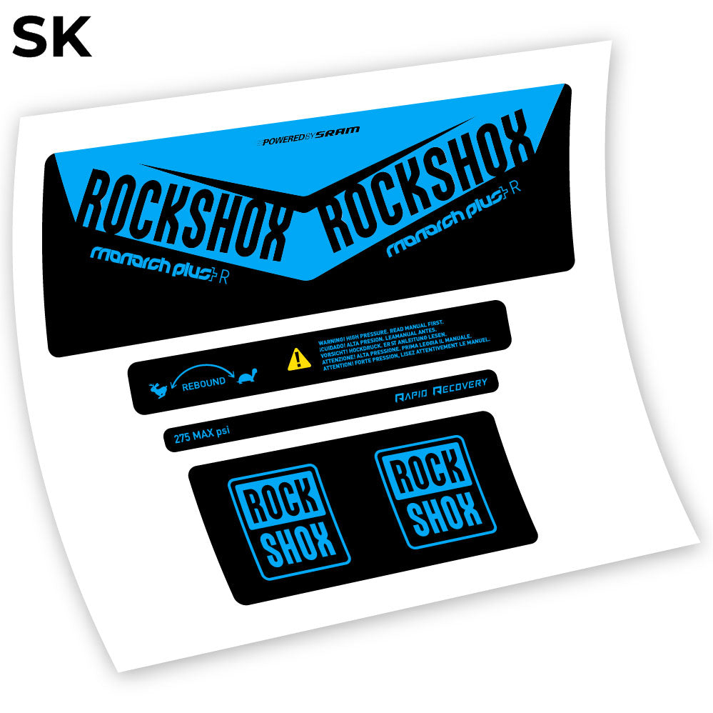 Autocollant, Rock Shox Monarch Plus R 2016, autocollant Amortisseur Vinyle