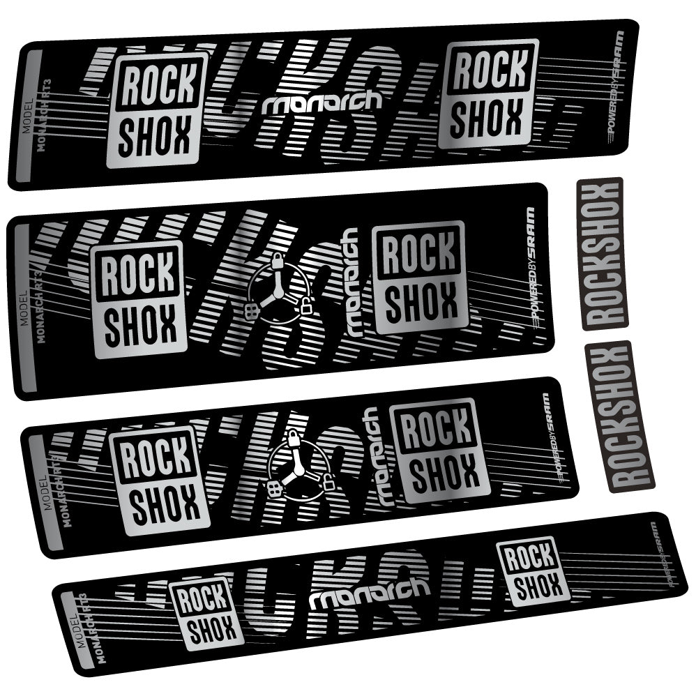 Autocollant Rock Shox Monarch RT3 2022, Amortisseur, Vinyle autocollant