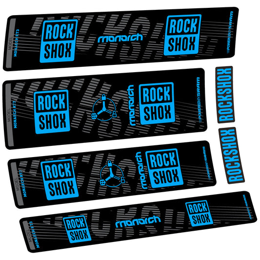 Autocollant Rock Shox Monarch RT3 2022, Amortisseur, Vinyle autocollant