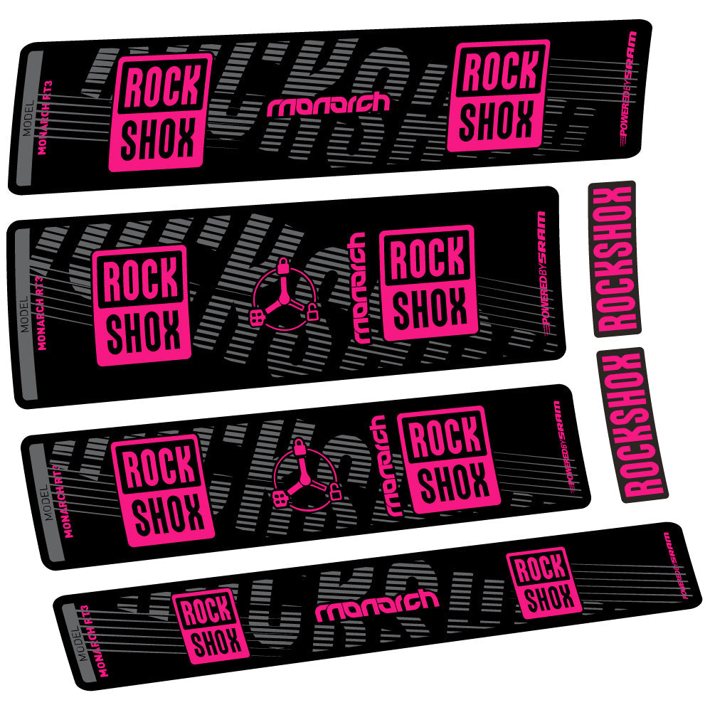 Autocollant Rock Shox Monarch RT3 2022, Amortisseur, Vinyle autocollant