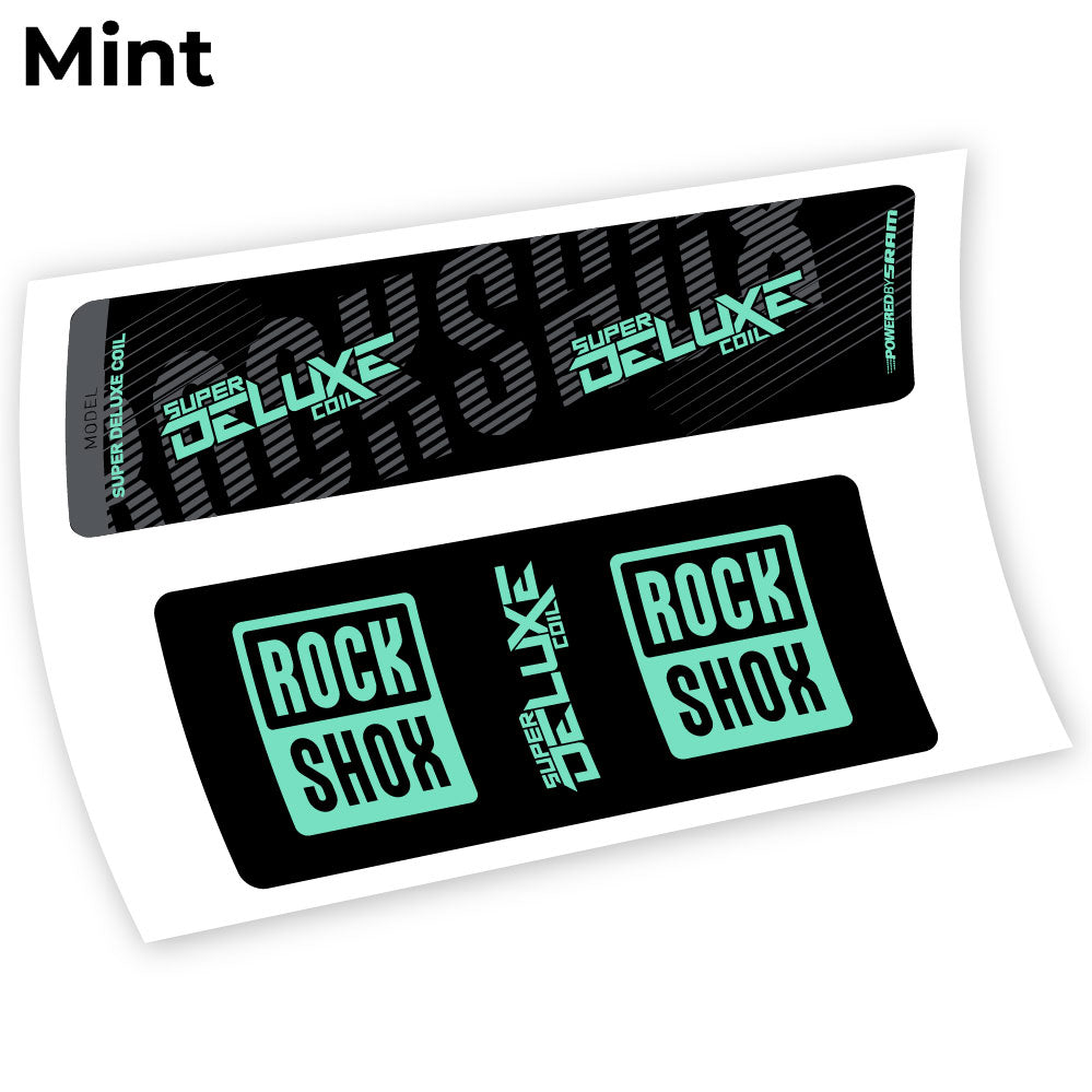 Autocollant, Rock Shox Deluxe Coil 2018, autocollant Amortisseur Vinyle