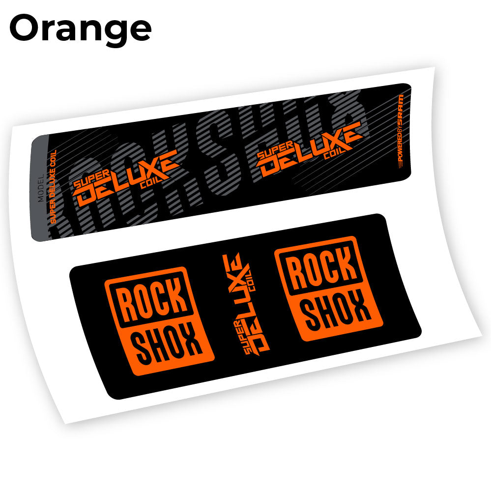 Autocollant, Rock Shox Deluxe Coil 2018, autocollant Amortisseur Vinyle