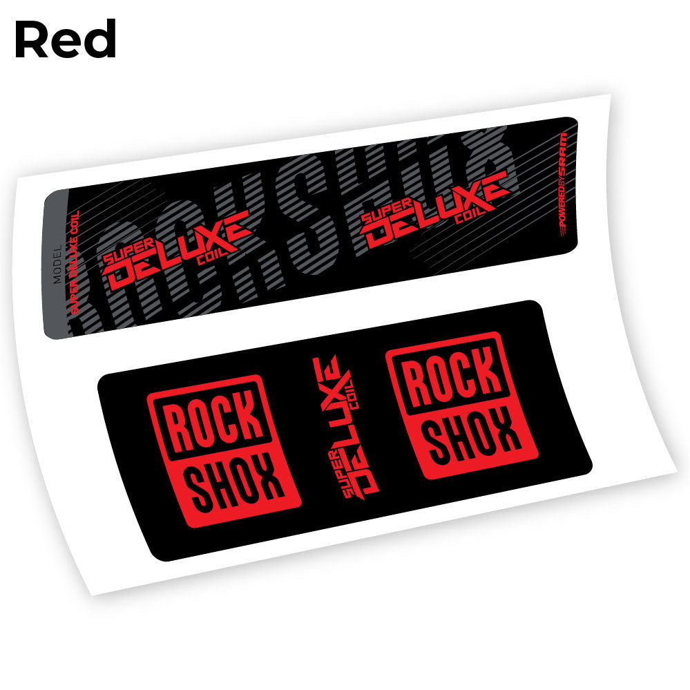 Autocollant, Rock Shox Deluxe Coil 2018, autocollant Amortisseur Vinyle