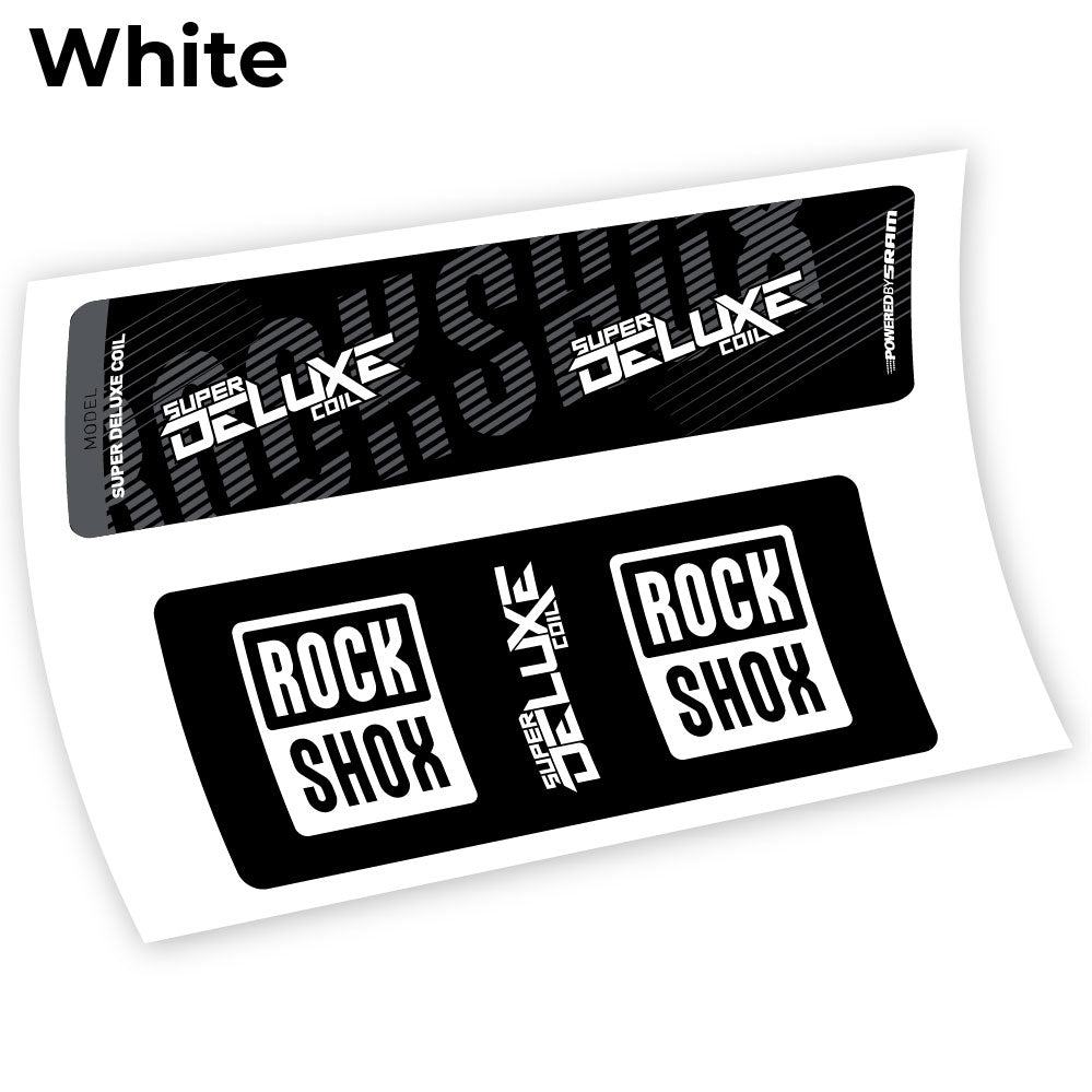 Autocollant, Rock Shox Deluxe Coil 2018, autocollant Amortisseur Vinyle