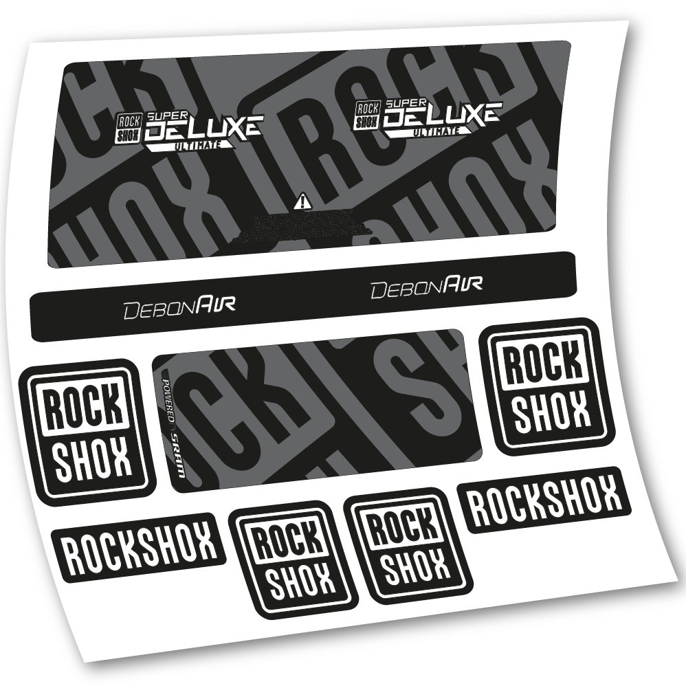 Autocollant Rock Shox Super Deluxe Ultimate 2020, Amortisseur, vinyle autocollant