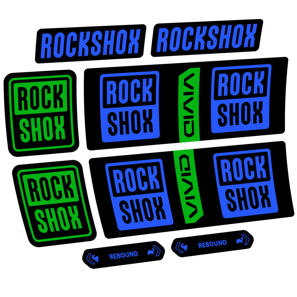 Autocollant RockShox Vivid Coil Base 2025, Shock Absorber, Autocollant Vélo vinyle