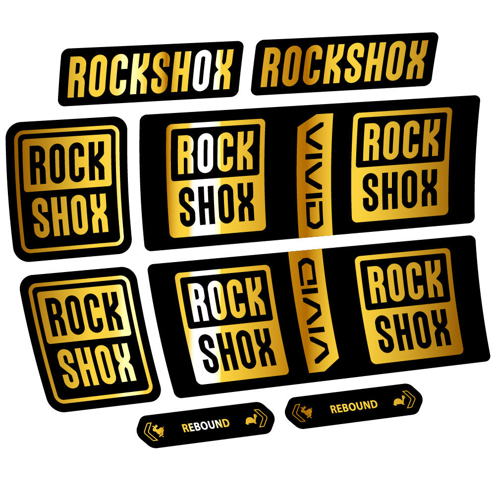 Autocollant RockShox Vivid Coil Base 2025, Shock Absorber, Autocollant Vélo vinyle