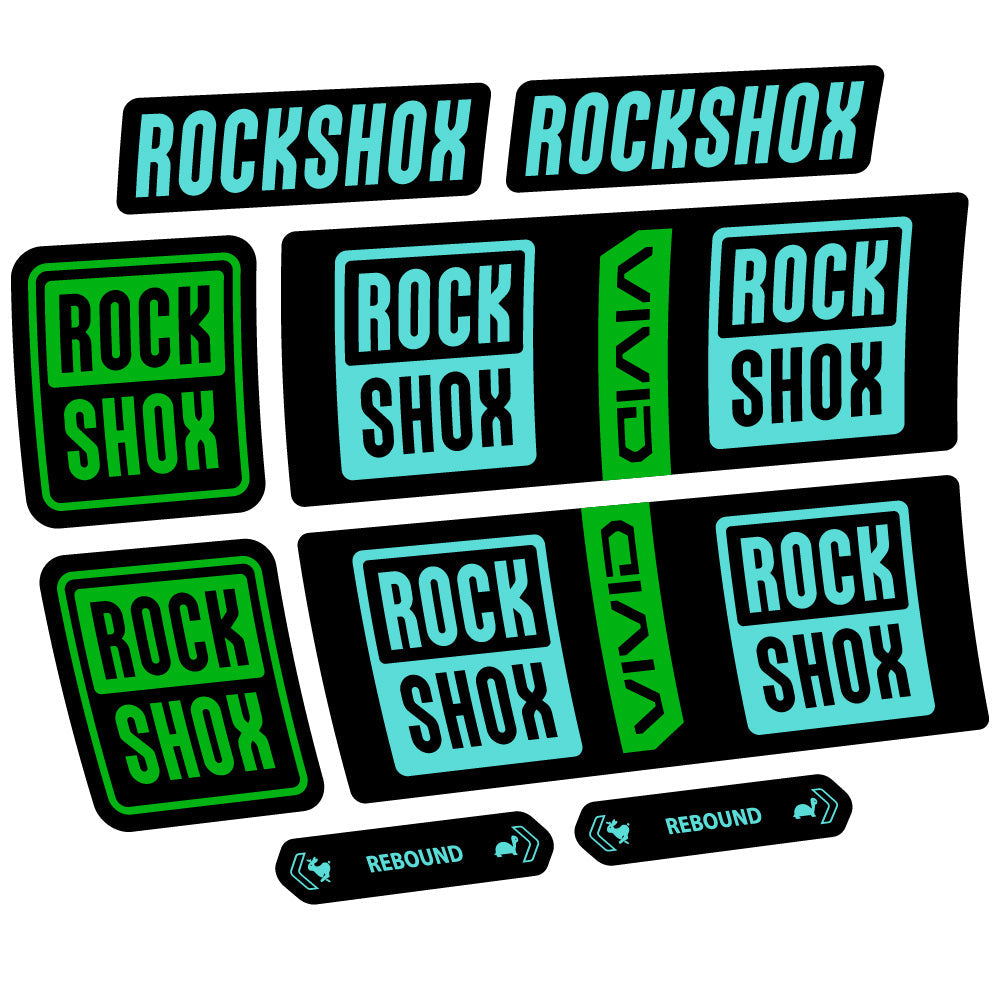 Autocollant RockShox Vivid Coil Base 2025, Shock Absorber, Autocollant Vélo vinyle