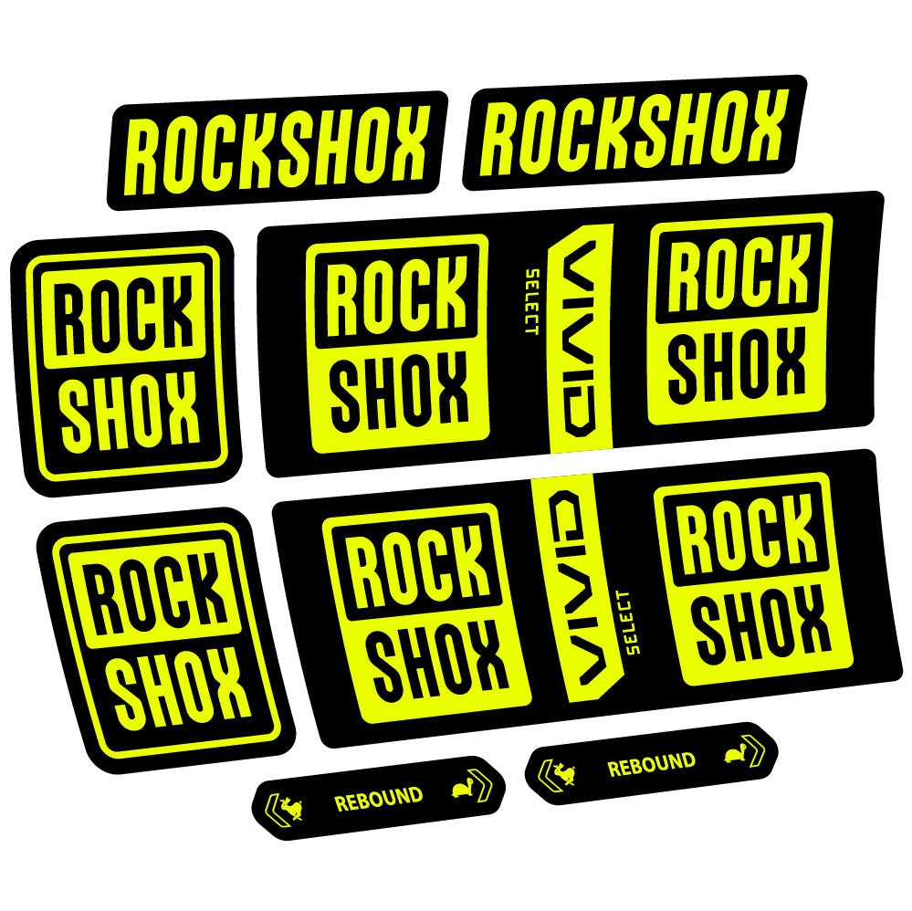 Autocollant RockShox Vivid Coil Select, Shock Absorber, autocollant Vélo vinyle