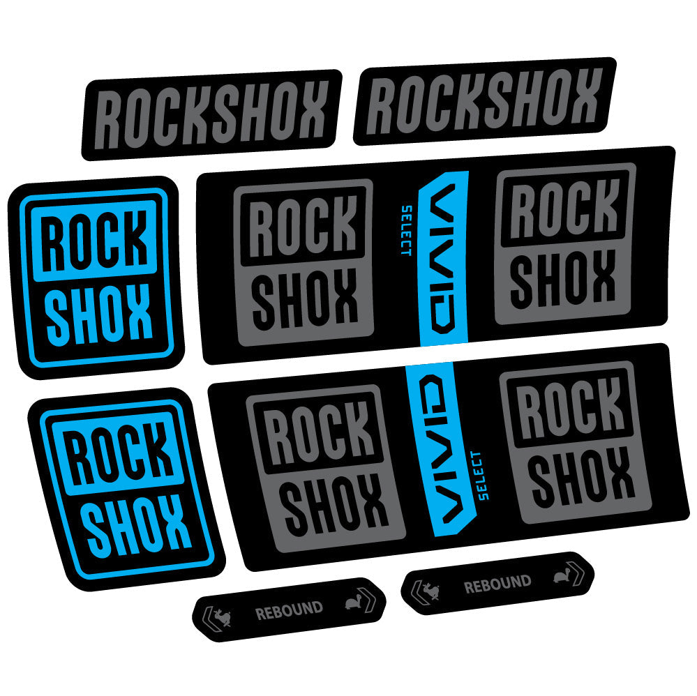 Autocollant RockShox Vivid Coil Select, Shock Absorber, autocollant Vélo vinyle