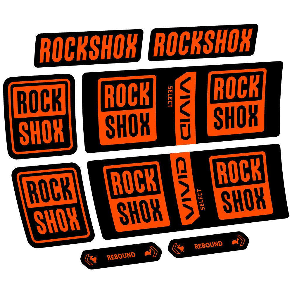 Autocollant RockShox Vivid Coil Select, Shock Absorber, autocollant Vélo vinyle
