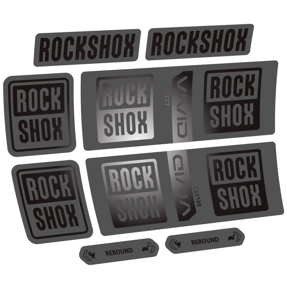 Autocollant RockShox Vivid Coil Select, Shock Absorber, autocollant Vélo vinyle