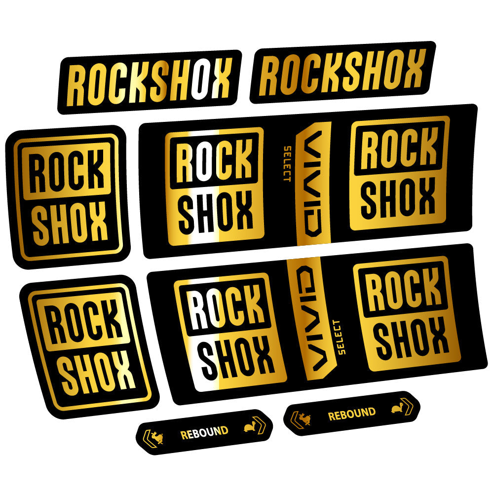 Autocollant RockShox Vivid Coil Select, Shock Absorber, autocollant Vélo vinyle