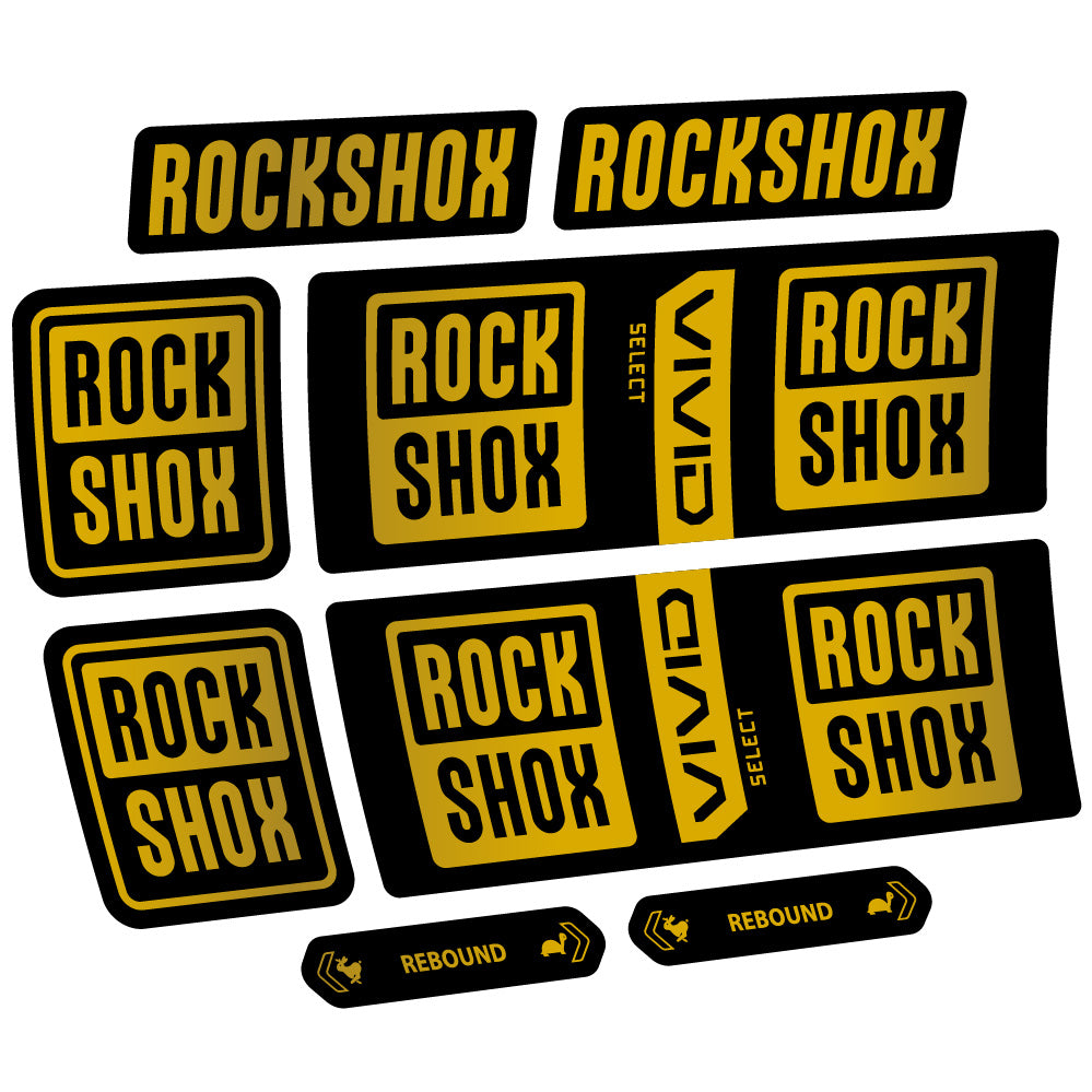 Autocollant RockShox Vivid Coil Select, Shock Absorber, autocollant Vélo vinyle